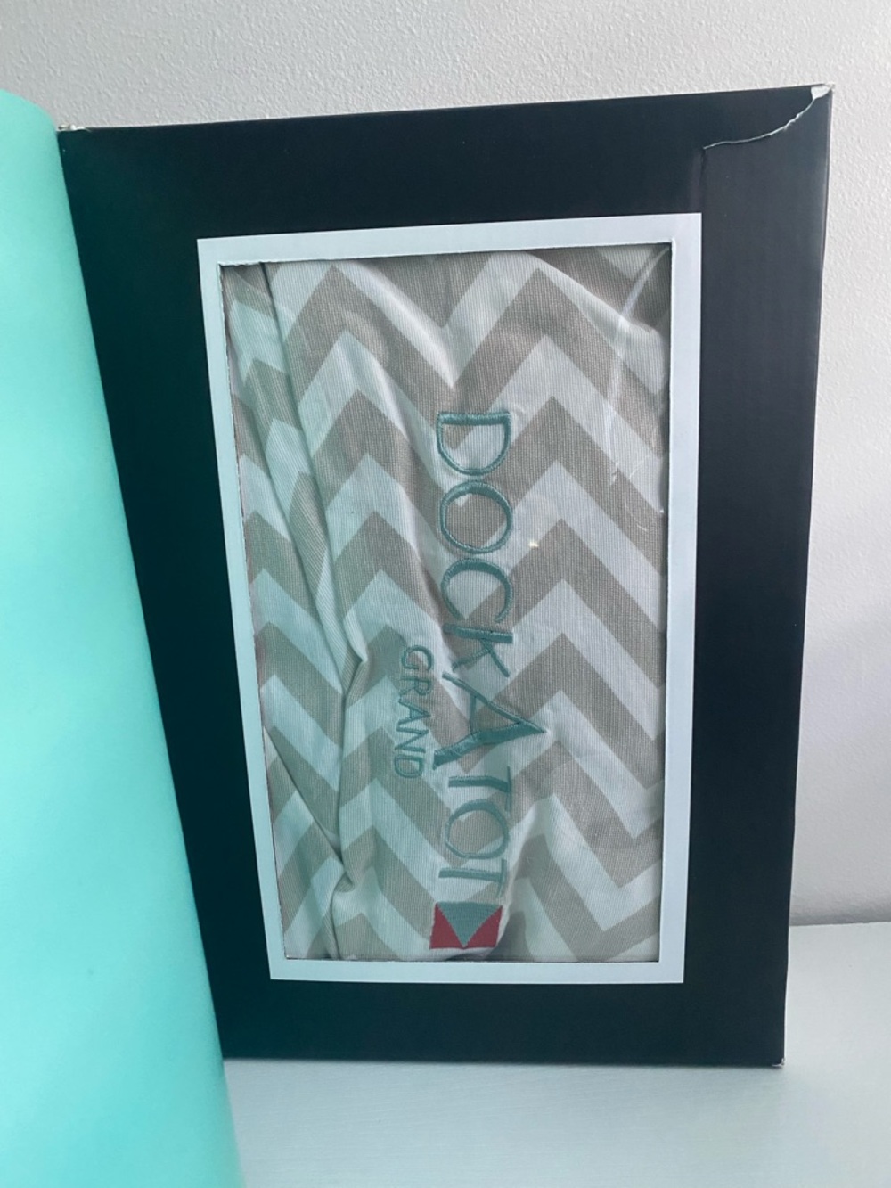 Dock A Tot GRAND Chevron Spare Cover Grey White NEW
